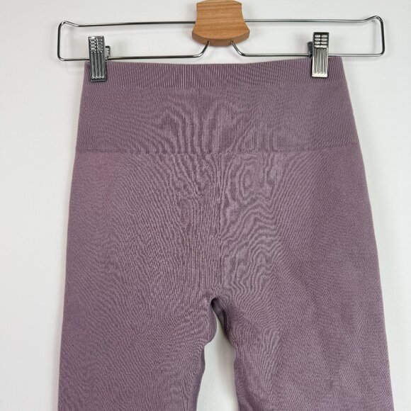 Everlane The Seamless High Rise Ribbed Stretch Legging Dusty Lavender XS/S - Picture 4 of 7